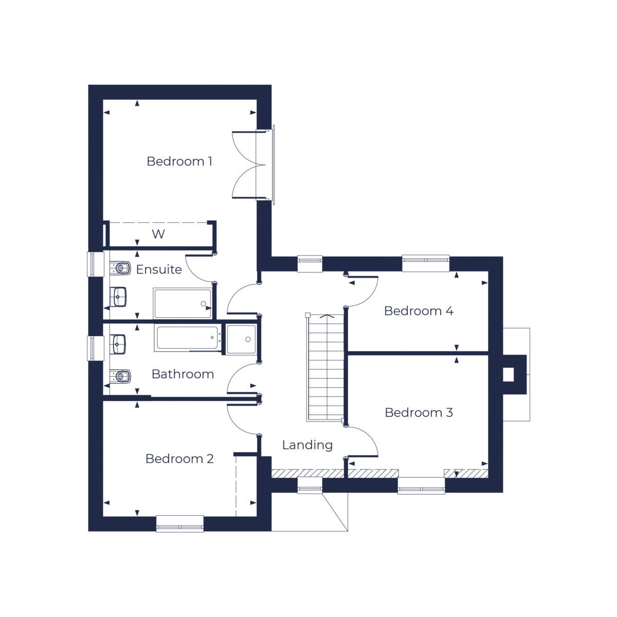 The Adams Floorplan | First Floor