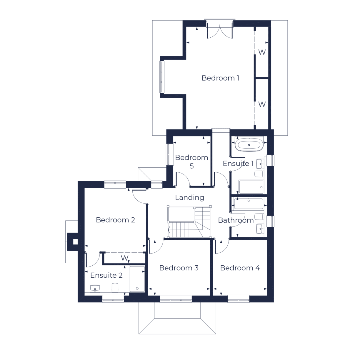 The Brookes Floorplan | First Floor