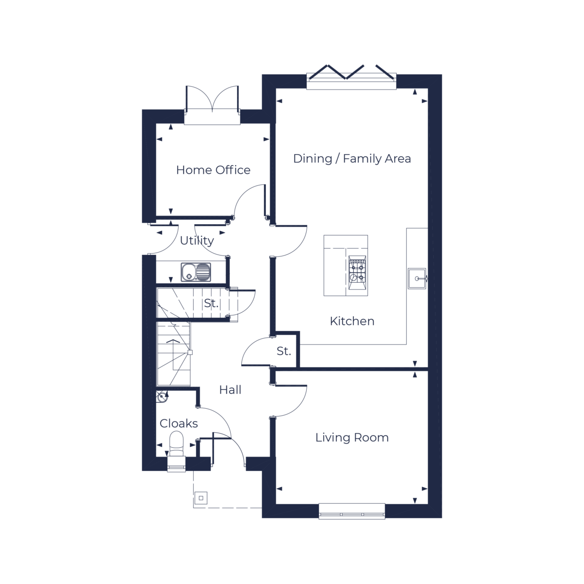 The Darby Floorplan | First Floor