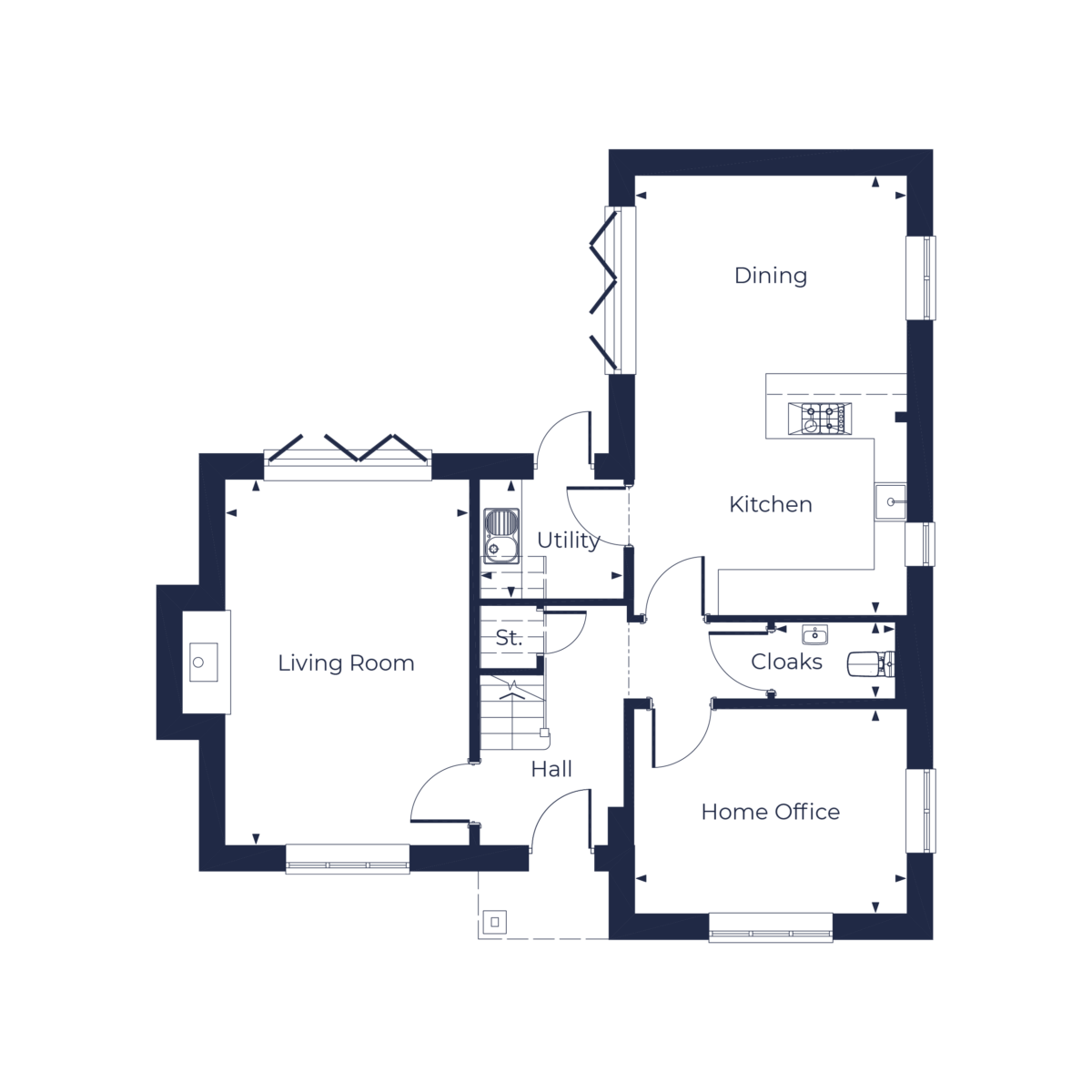 The Eckford Floorplan | Ground Floor