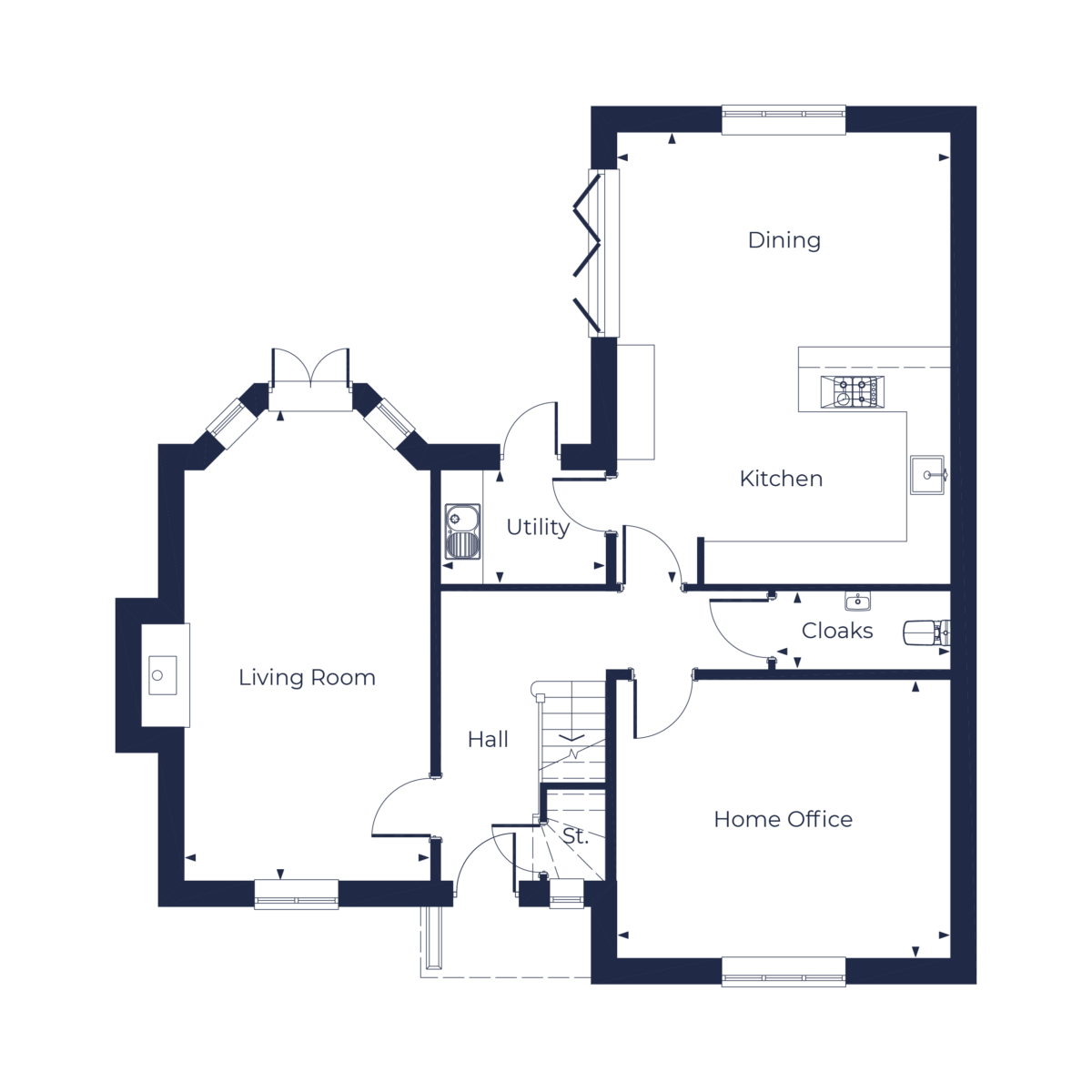 The Jebb Floorplan | Ground Floor