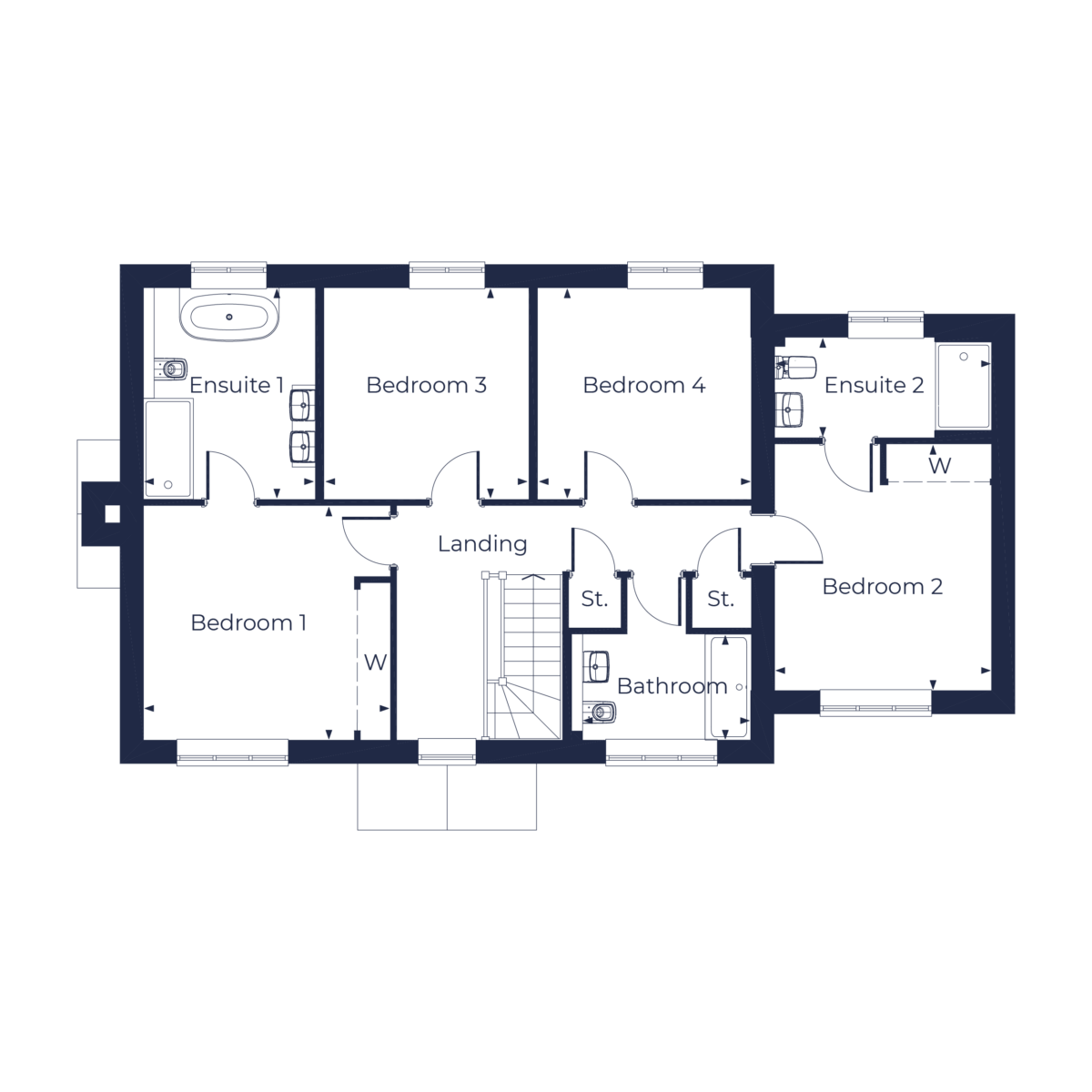 The Peters Floorplan | First Floor
