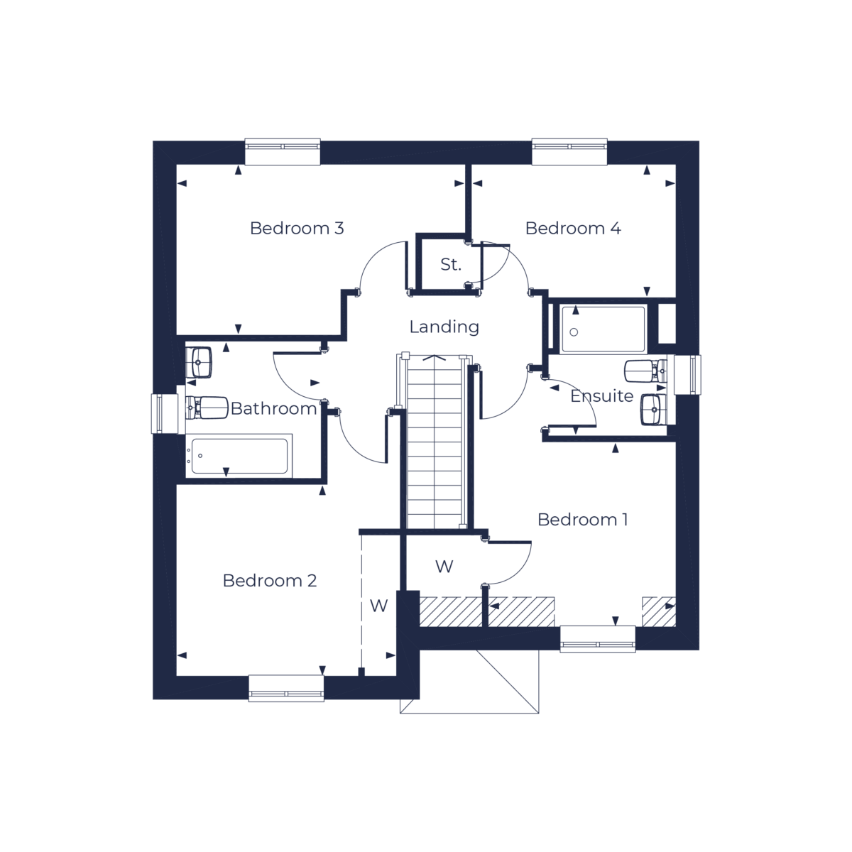 The Talbot Floorplan | First Floor