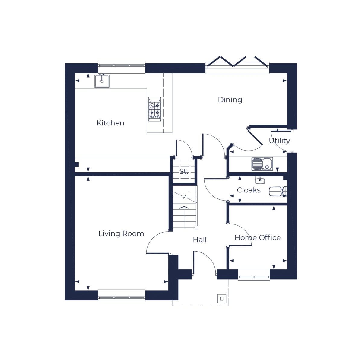 The Talbot Floorplan | Ground Floor